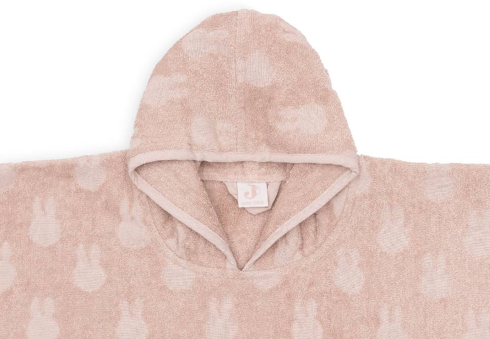 Jollein Badeponcho Frottee Miffy Jacquard Wild Rose Sonderangebot der Fabrik