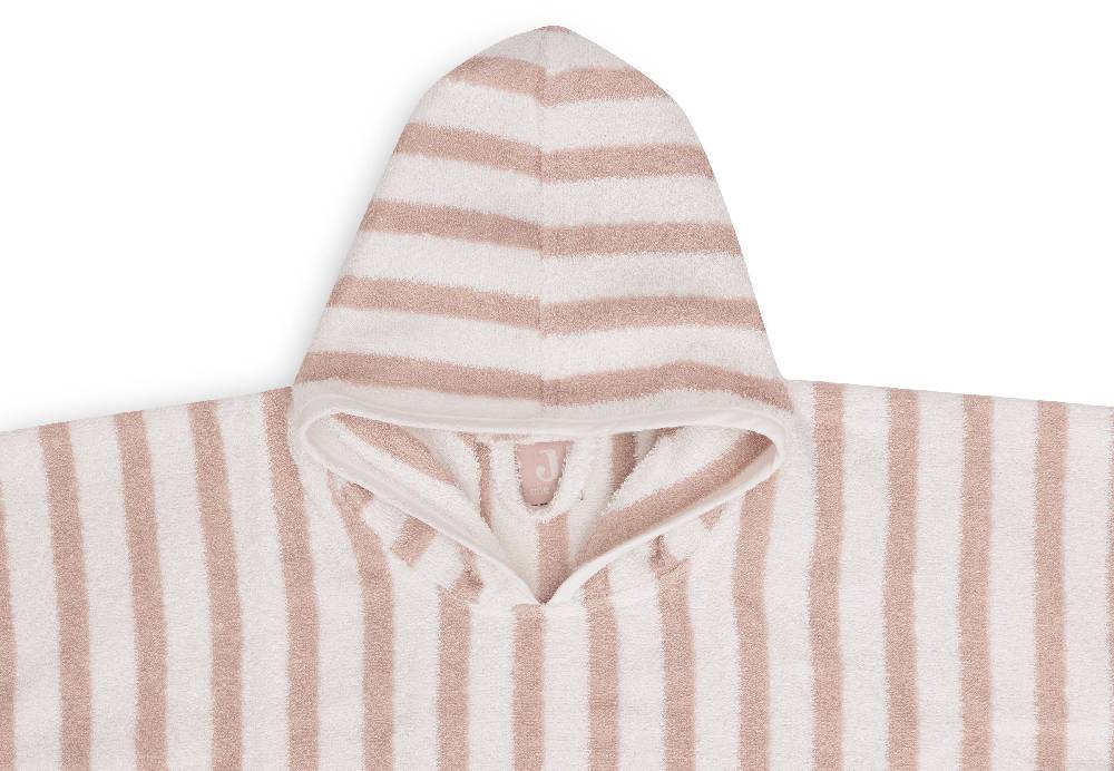 Jollein Badeponcho Stripe Frottee Wild Rose GOTS Bis zu 55% Rabatt