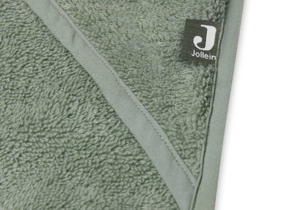 Jollein Kapuzenhandtuch Frottee 75x75cm Ash Green Fabrikladen