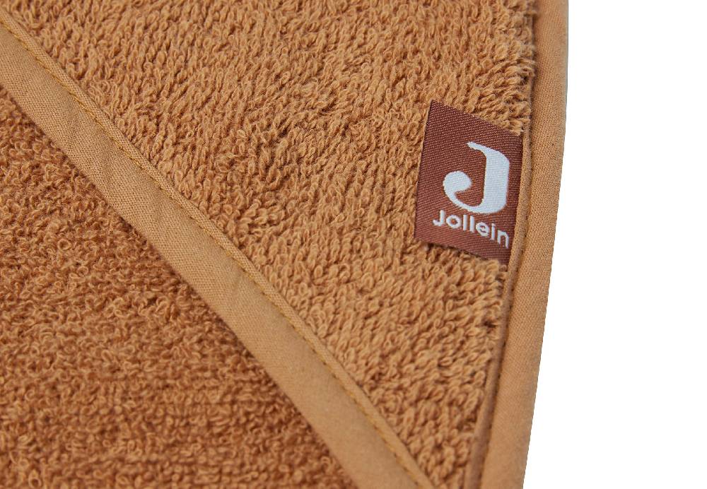 Jollein Kapuzenhandtuch Frottee 75x75cm Caramel Begrenzt auf 3 Tage