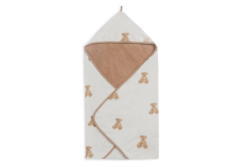 Jollein Kapuzenhandtuch 75x75cm Teddy Bear GOTS Speichern exportieren