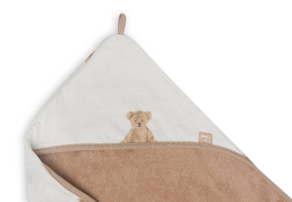 Jollein Kapuzenhandtuch 75x75cm Teddy Bear GOTS Speichern exportieren