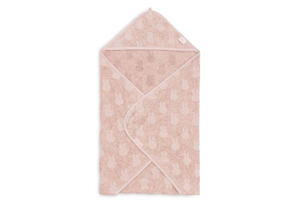 Jollein Kapuzenhandtuch Frottee 75x75cm Miffy Jacquard Wild Rose Im Verkauf