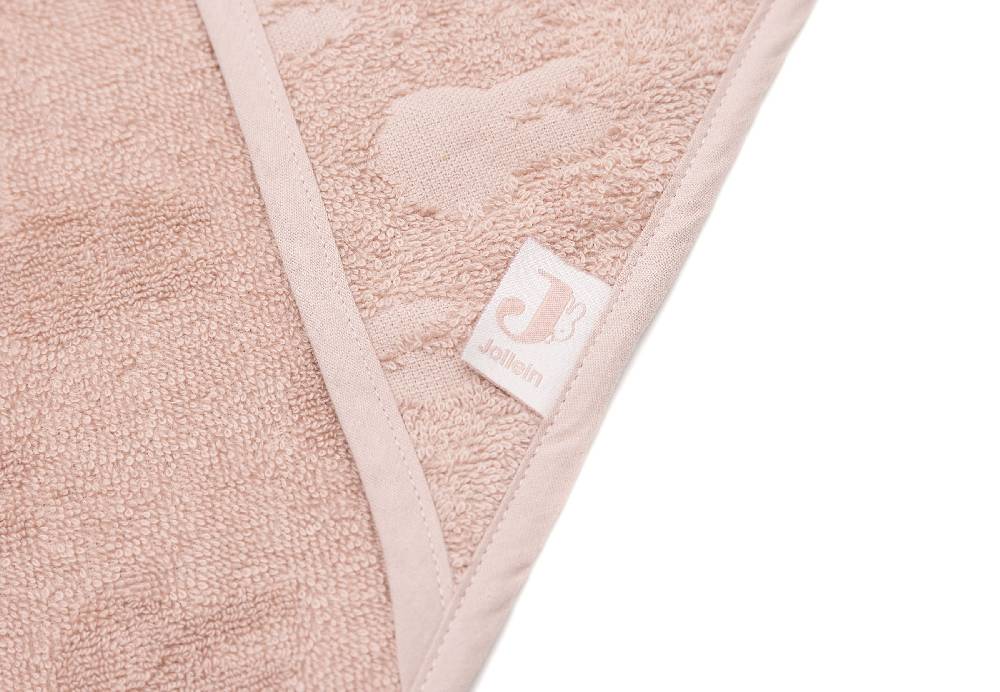 Jollein Kapuzenhandtuch Frottee 75x75cm Miffy Jacquard Wild Rose Im Verkauf