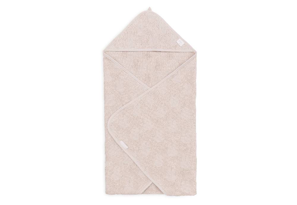 Jollein Kapuzenhandtuch Frottee 75x75cm Miffy Jacquard Nougat zollfrei