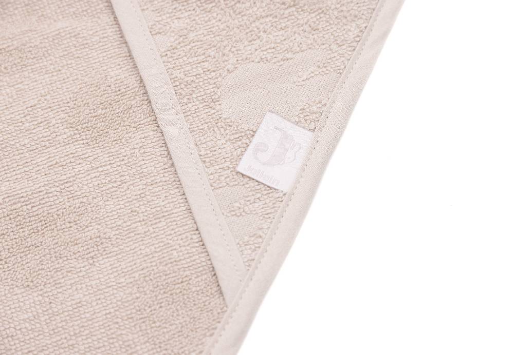 Jollein Kapuzenhandtuch Frottee 75x75cm Miffy Jacquard Nougat zollfrei