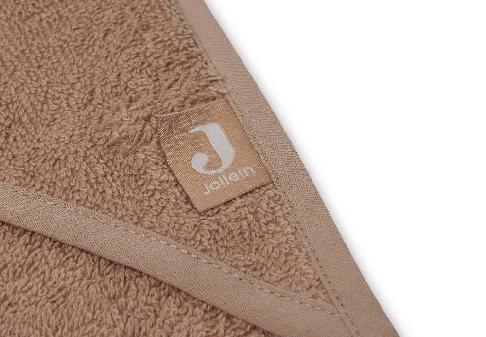 Jollein Kapuzenhandtuch Frottee 75x75cm Biscuit 50% Rabatt für begrenzte Zeit