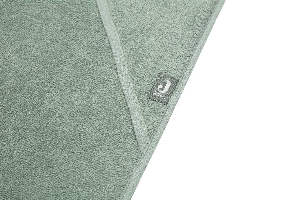 Jollein Kapuzenhandtuch Frottee 100x100cm Ash Green 2025