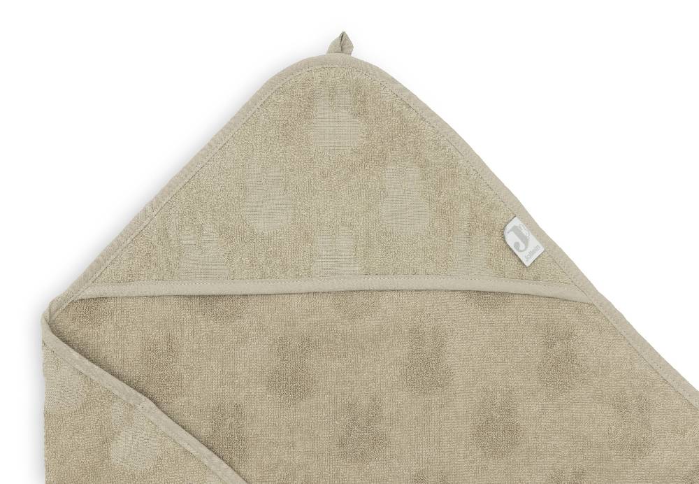 Jollein Kapuzenhandtuch Frottee 75x75cm Miffy Jacquard Olive Green Outlet