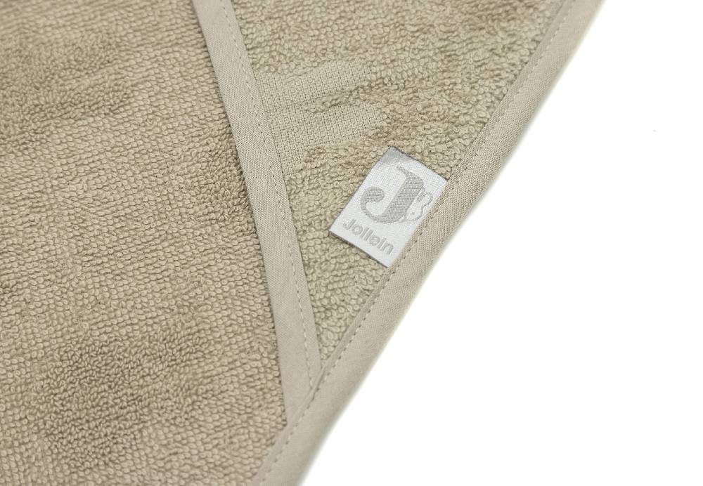Jollein Kapuzenhandtuch Frottee 75x75cm Miffy Jacquard Olive Green Outlet