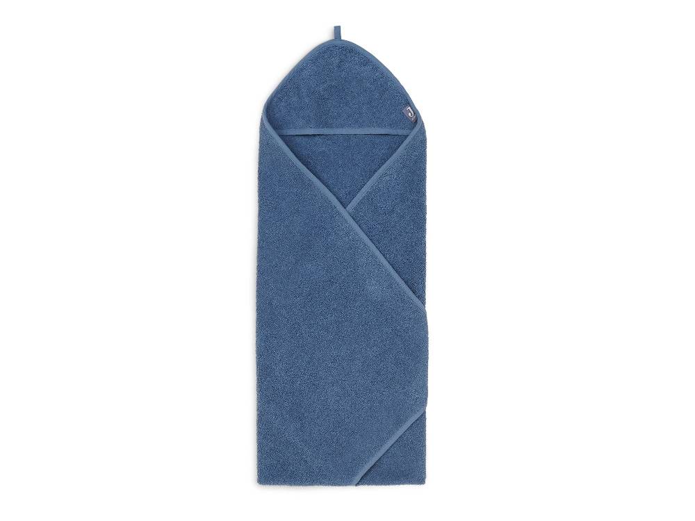 Jollein Kapuzenhandtuch Frottee 75x75cm Jeans Blue Auslauf