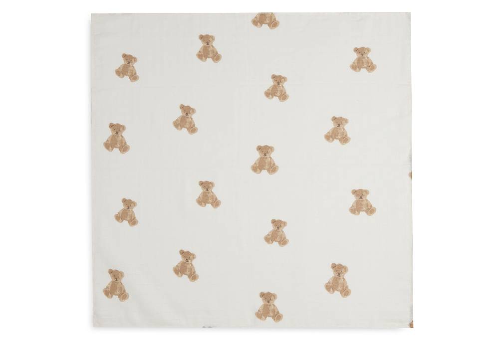 Jollein Spucktuch Hydrophill 70x70cm Teddy Bear (3pack) Kostenloser Versand