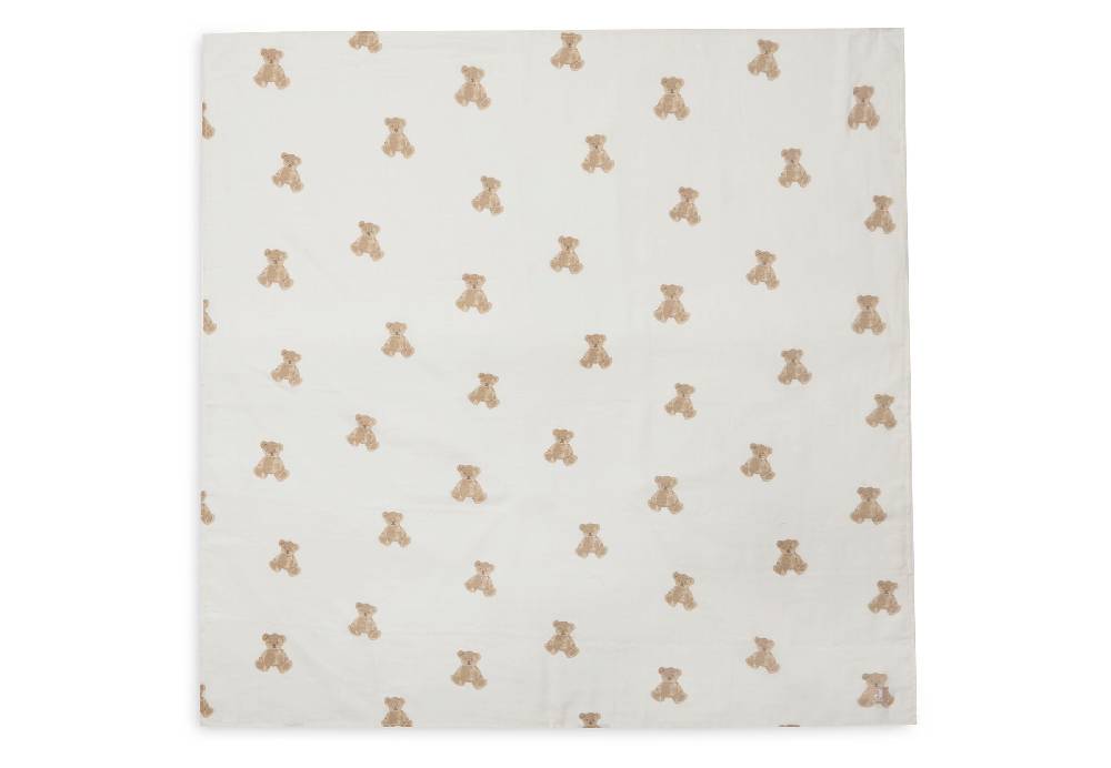 Jollein Mullwindeln Hydrophil 115x115cm Teddy Bear (2pack) Limitierter Zeitrabatt