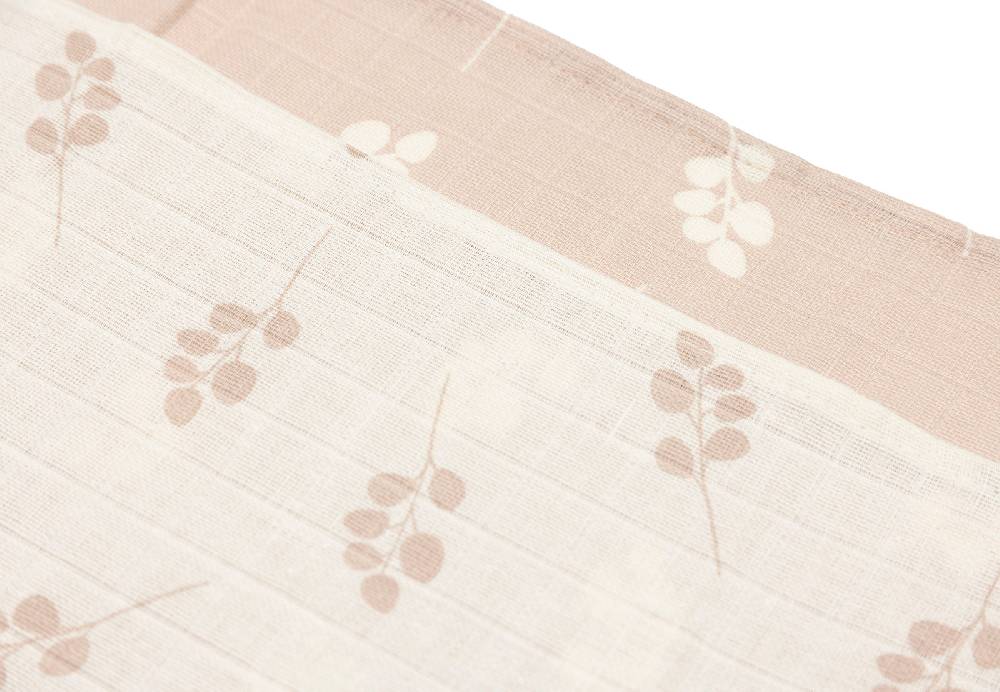 Jollein Spucktuch Hydrophill 70x70cm Twig Wild Rose (3pack) Großer Ausverkauf