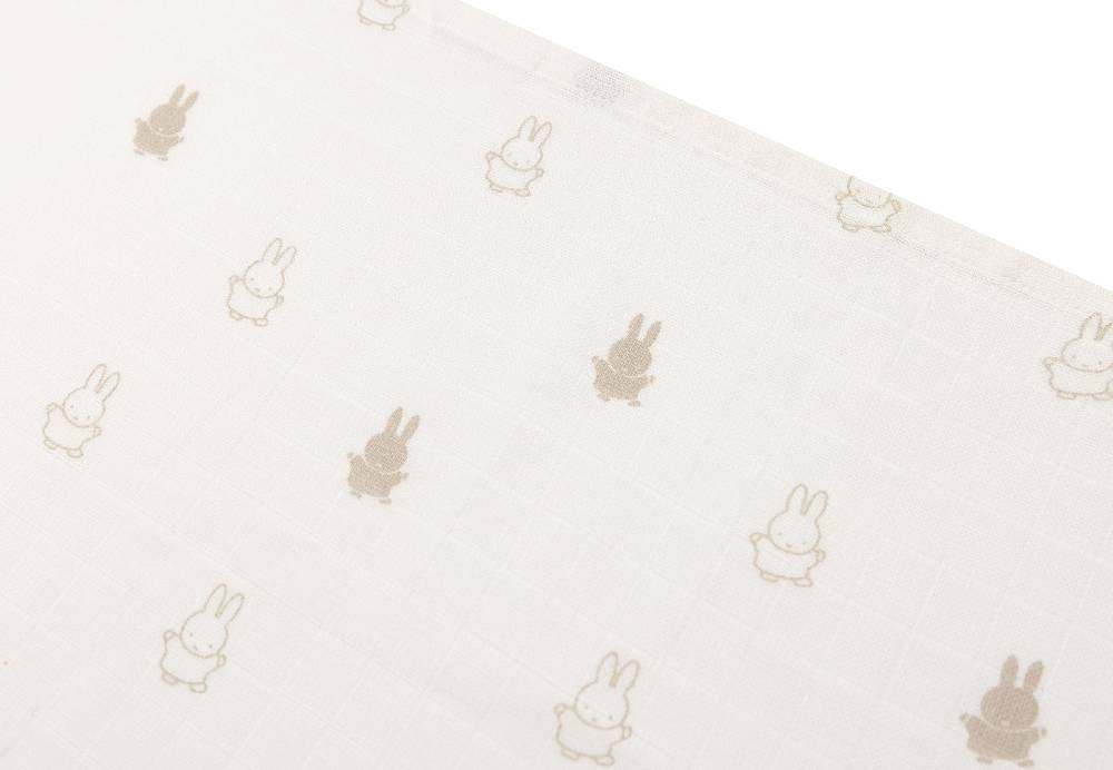 Jollein Spucktuch Hydrophill 70x70cm Happy Miffy Nougat (3pack) Exklusivangebot
