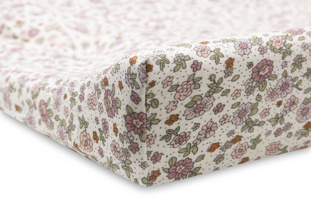 Jollein Wickelauflagenbezug Jersey 50x70cm Retro Flowers Sonderangebote