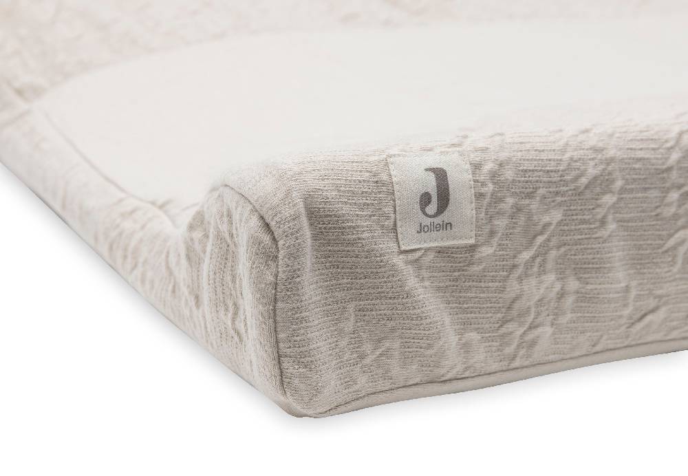 Jollein Wickelauflagenbezug 50x70cm Soft Waves Nougat Tiefpreis