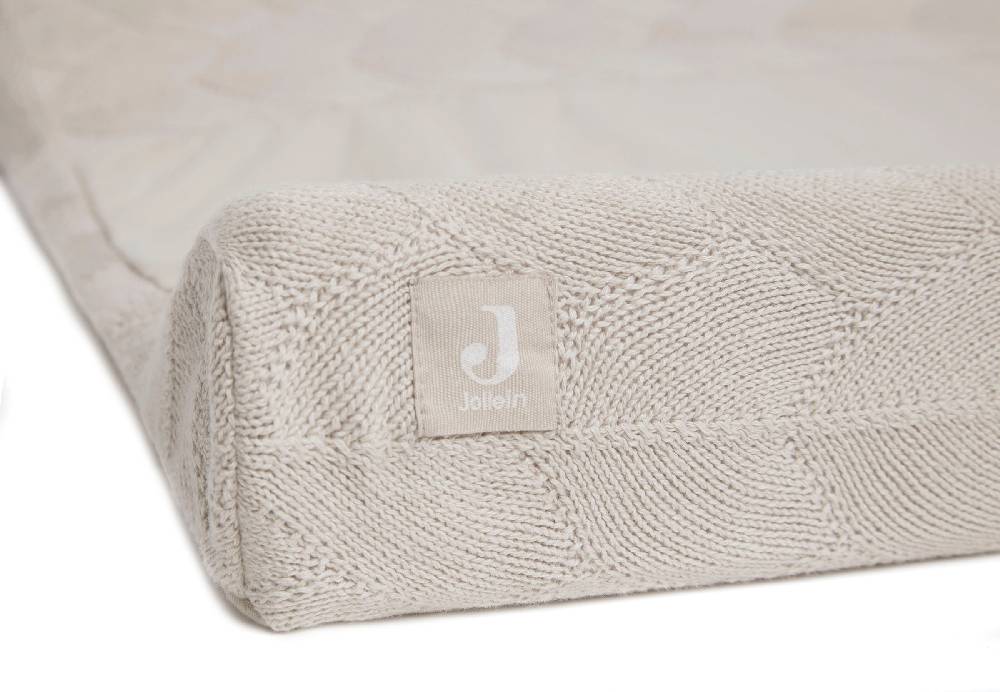 Jollein Wickelauflagenbezug 50x70cm Shell Knit Nougat GOTS Super Sparpreis