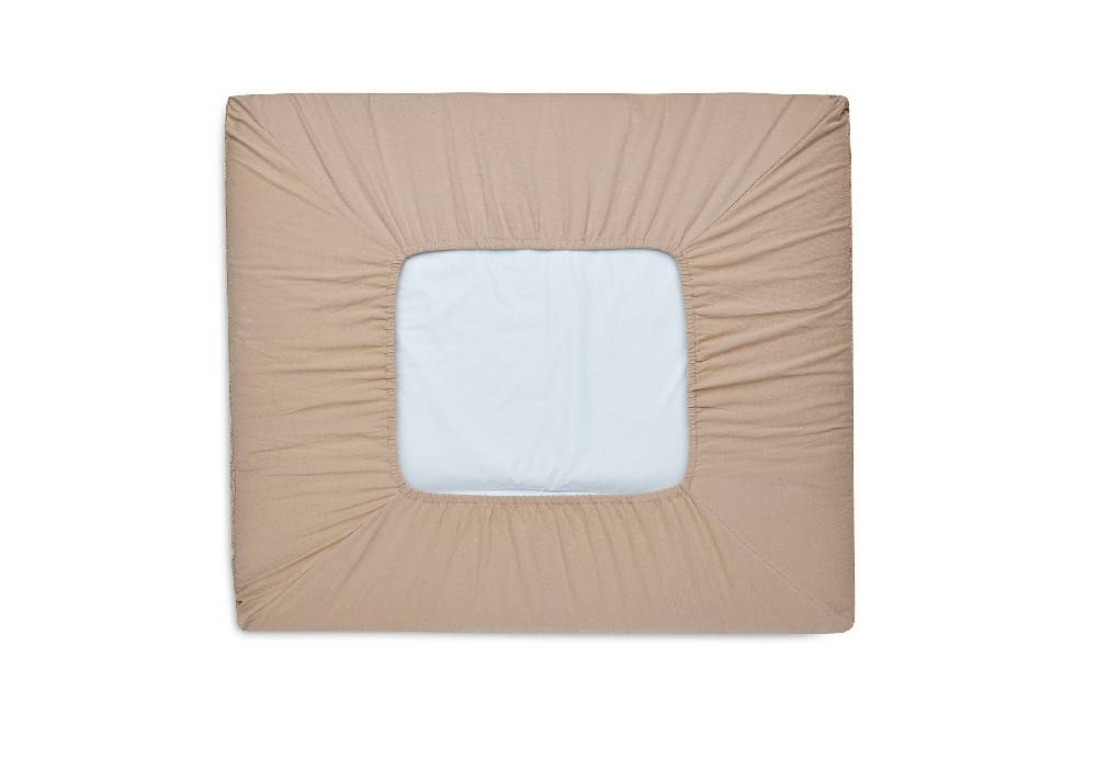 Jollein Wickelauflagenbezug 75x85cm Pure Knit Biscuit GOTS Wochenangebot