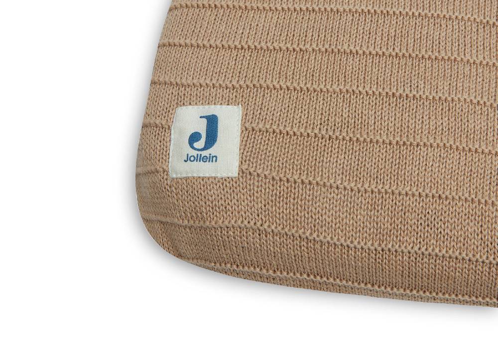 Jollein Wickelauflagenbezug 75x85cm Pure Knit Biscuit GOTS Wochenangebot