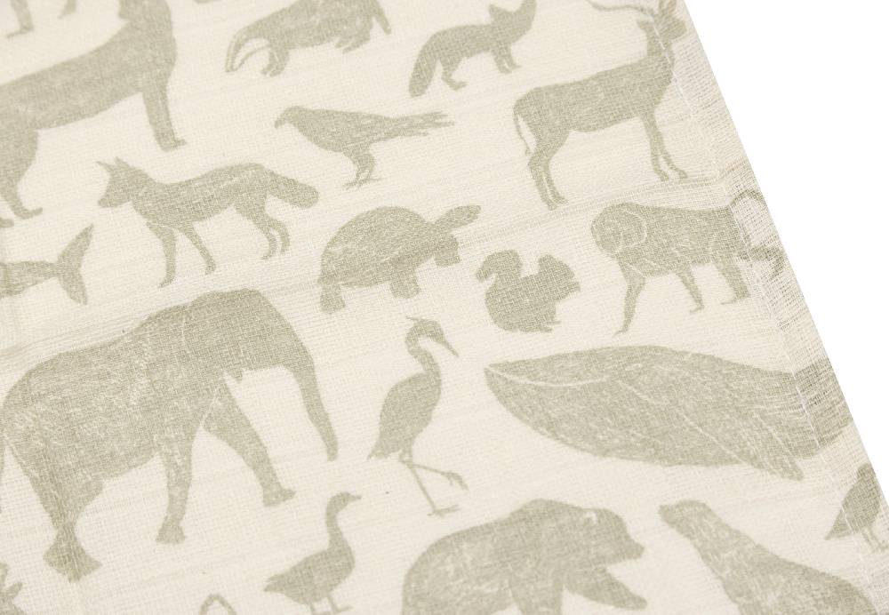 Jollein Spucktücher Hydrophil 31x31cm Animals Olive Green (3pack) Zeitbegrenzte Promotion