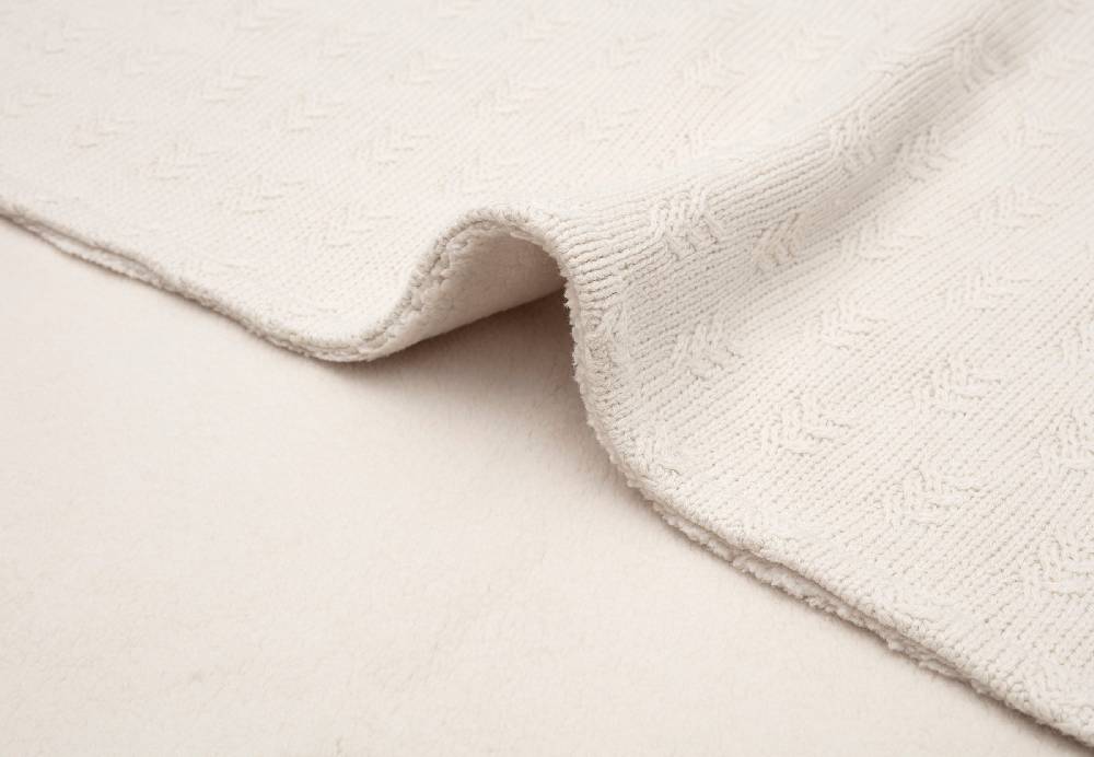 Jollein Decke Wiege 75x100cm Grain Knit Oatmeal/Velvet Rabatte dieses Monats