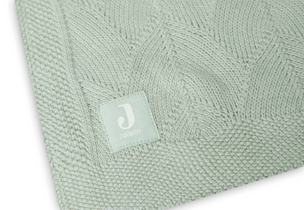 Jollein Decke Wiege 75x100cm Shell Knit Sea Foam GOTS Online