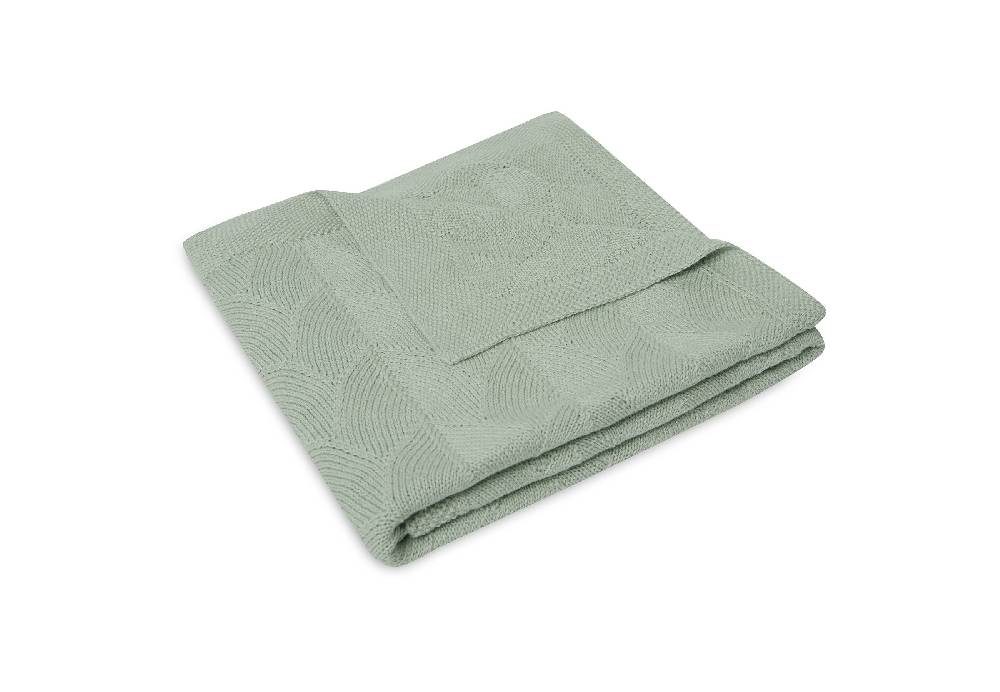 Jollein Decke Wiege 75x100cm Shell Knit Sea Foam GOTS Online
