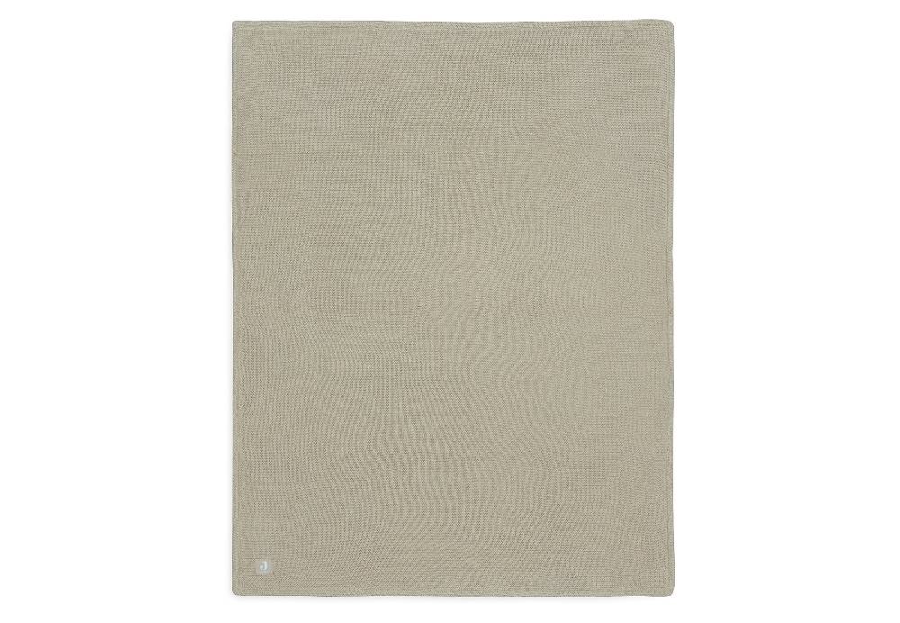 Jollein Decke Wiege 75x100cm Basic Knit Olive Green/Fleece Günstiger Verkauf