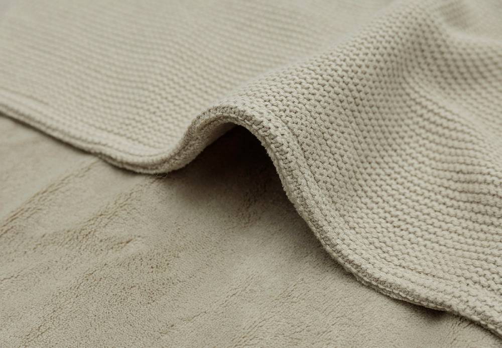 Jollein Decke Wiege 75x100cm Basic Knit Olive Green/Fleece Günstiger Verkauf