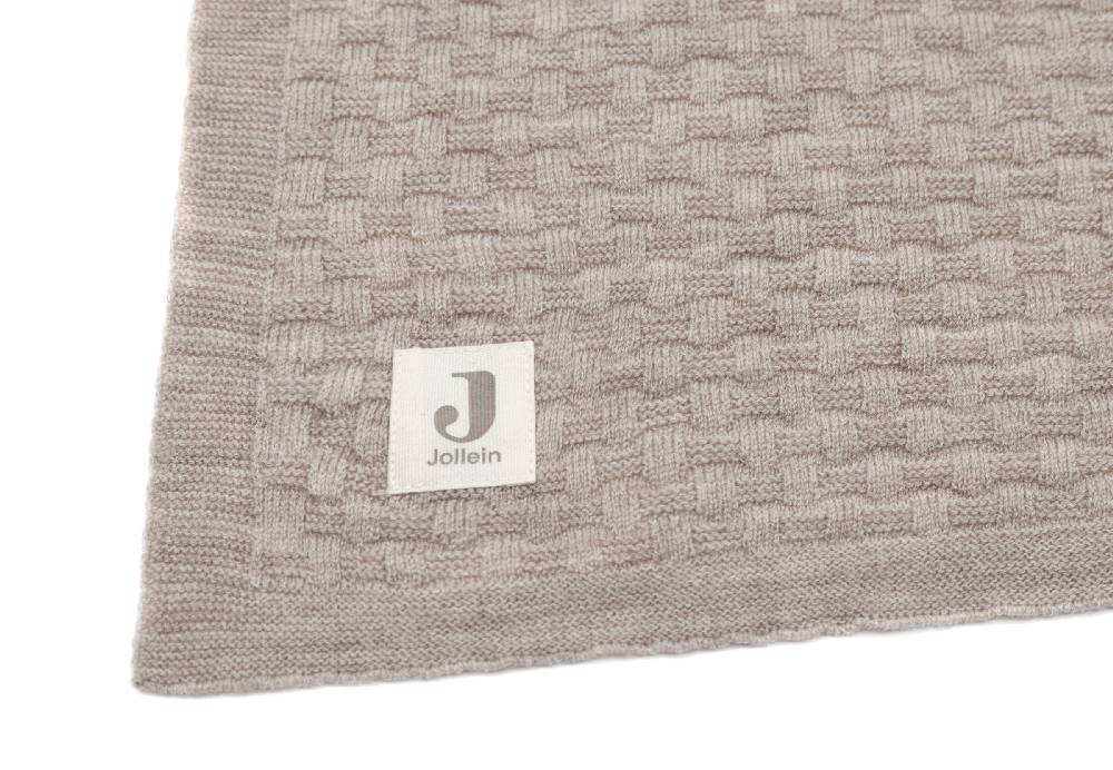 Jollein Decke Kinderbett 100x150cm Weave Knit Merino wool Funghi Meist gekauft