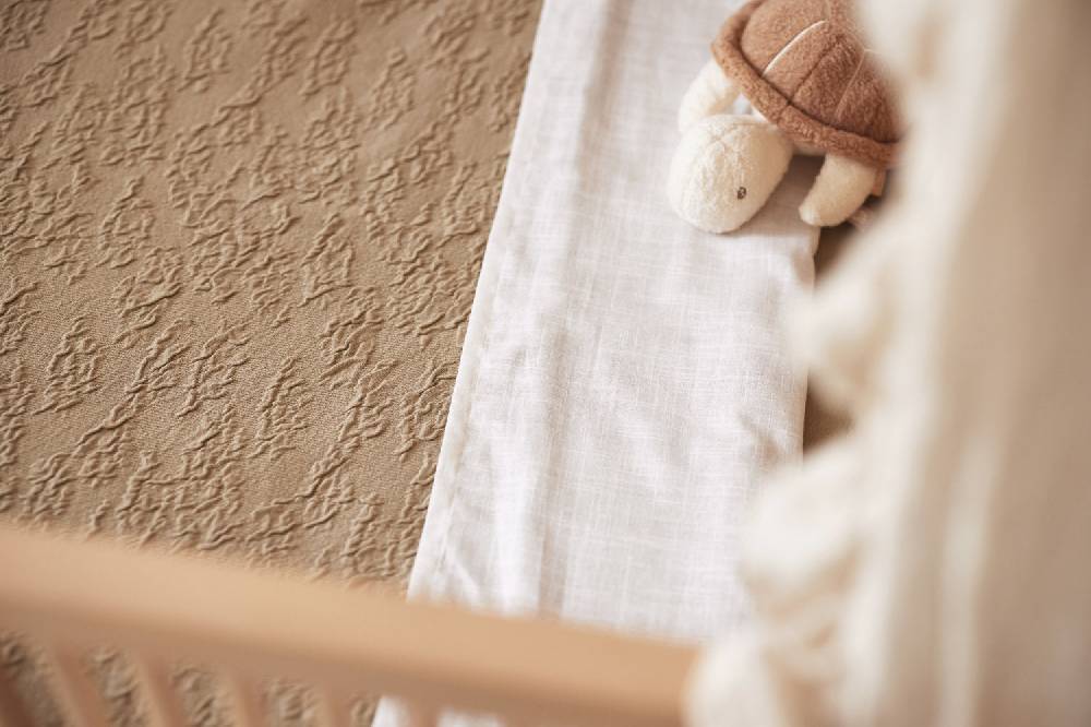 Jollein Bettlaken Wiege 75x100cm Slub Ivory Cyber Monday