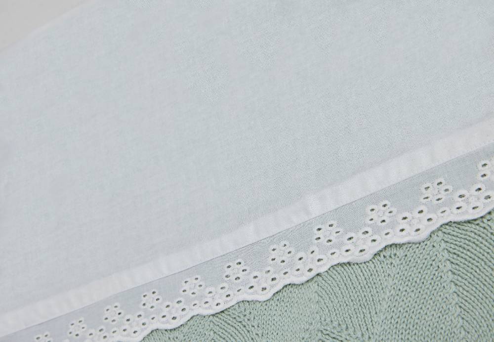 Jollein Bettlaken Wiege 75x100cm Lace Ivory Muttertagsangebot