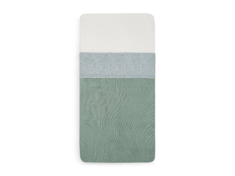Jollein Bettlaken Kinderbett 120x150cm Snake Ash Green Lagerräumung