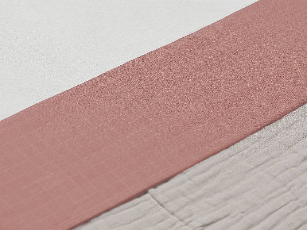 Jollein Bettlaken Wiege 75x100cm Wrinkled Cotton Rosewood Top Angebot