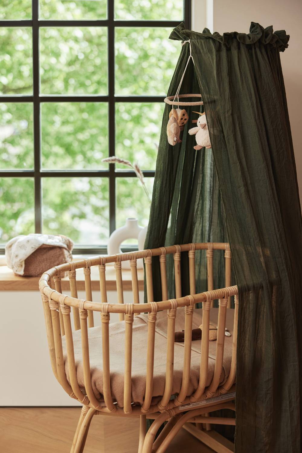 Jollein Betthimmel Vintage 155cm Leaf Green Nur noch ein Tag übrig