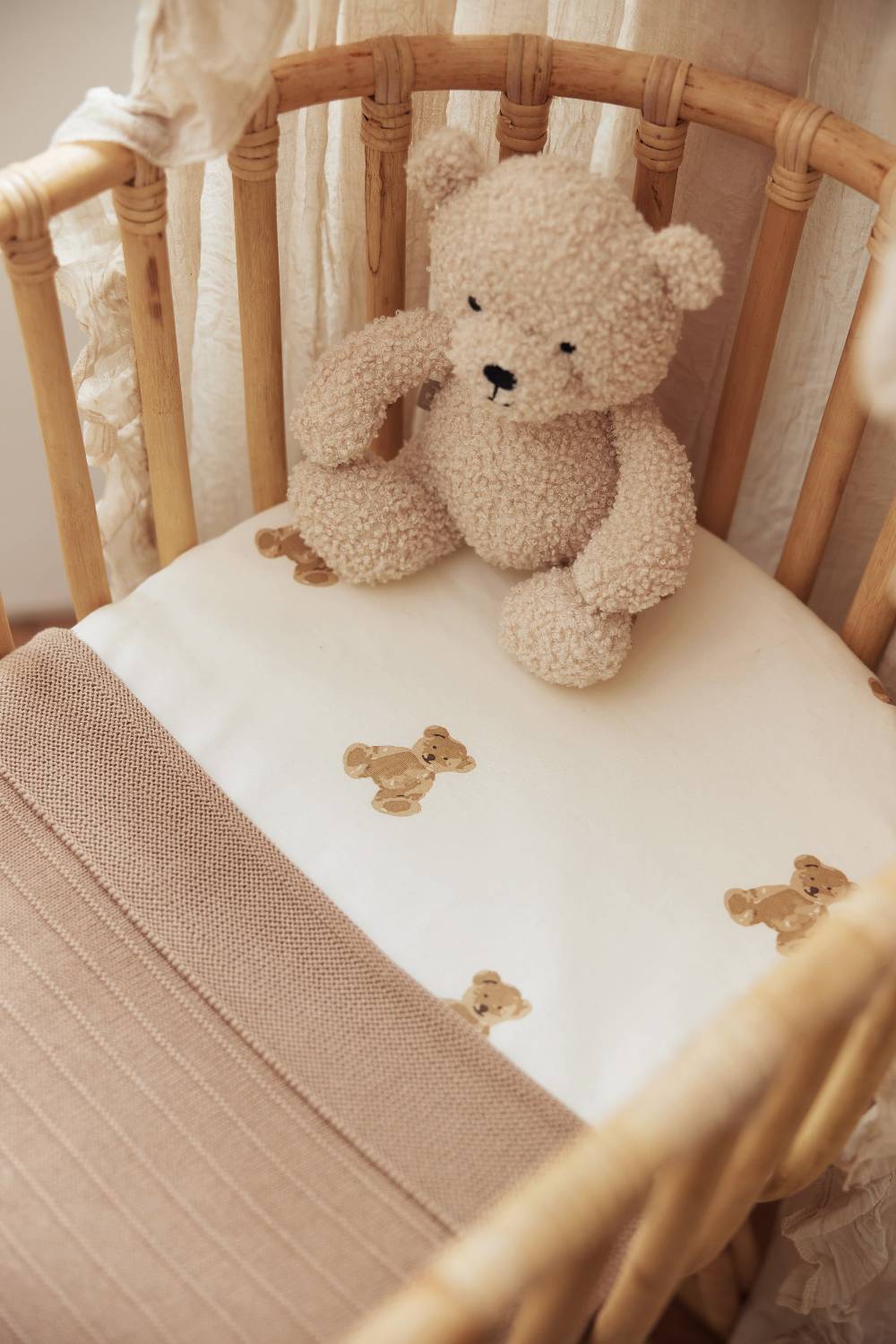 Jollein Spannbettlaken Jersey 40/50x80/90cm Teddy Bear Preisnachlass