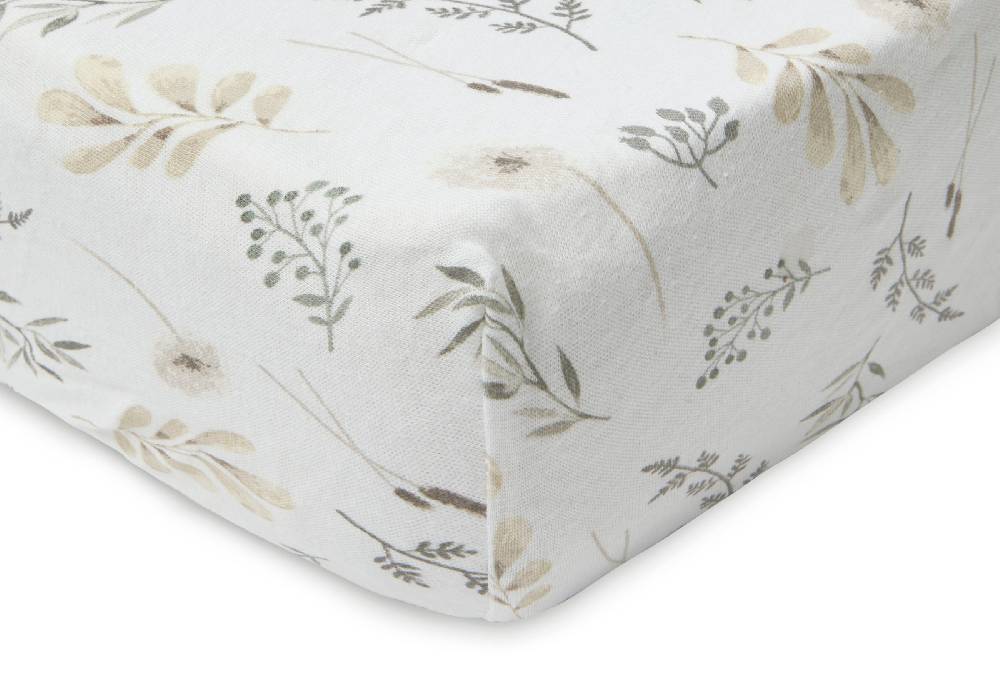 Jollein Spannbettlaken Jersey 60x120cm Wild Flowers Vatertagsangebot