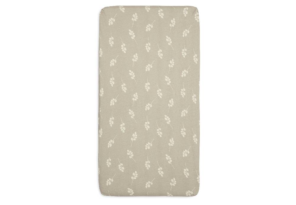 Jollein Spannbettlaken Jersey 70x140/75x150cm Twig Olive Green Heißer Verkauf