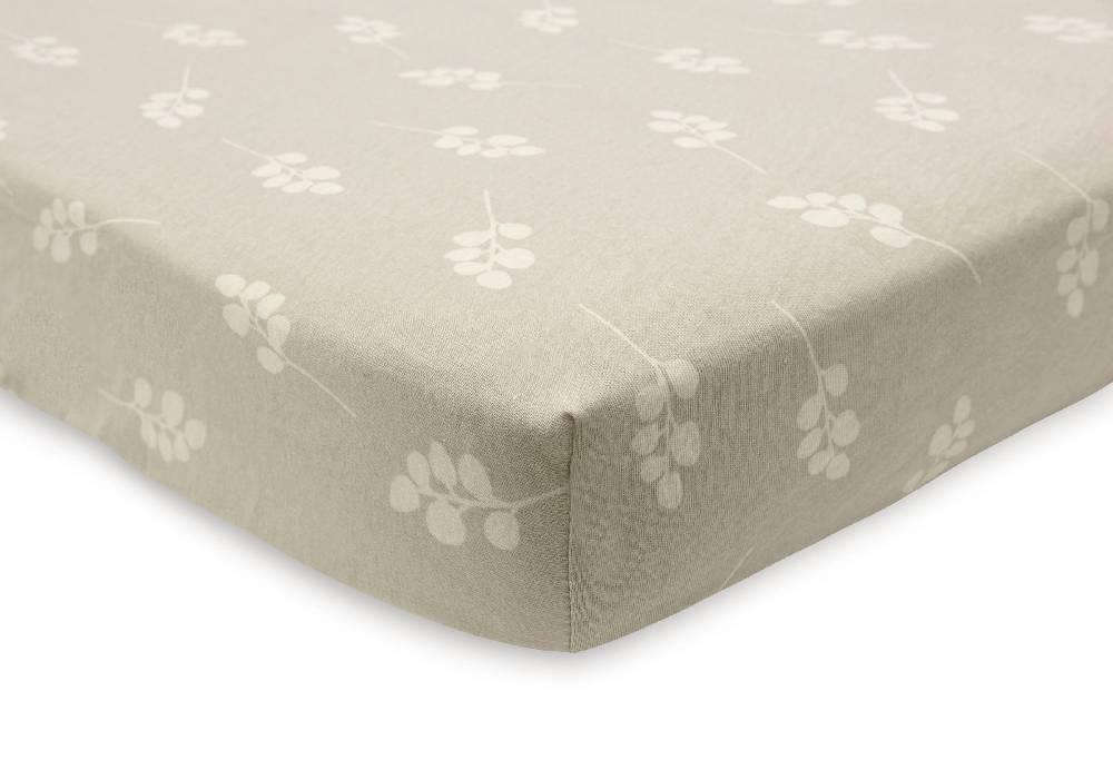 Jollein Spannbettlaken Jersey 70x140/75x150cm Twig Olive Green Heißer Verkauf