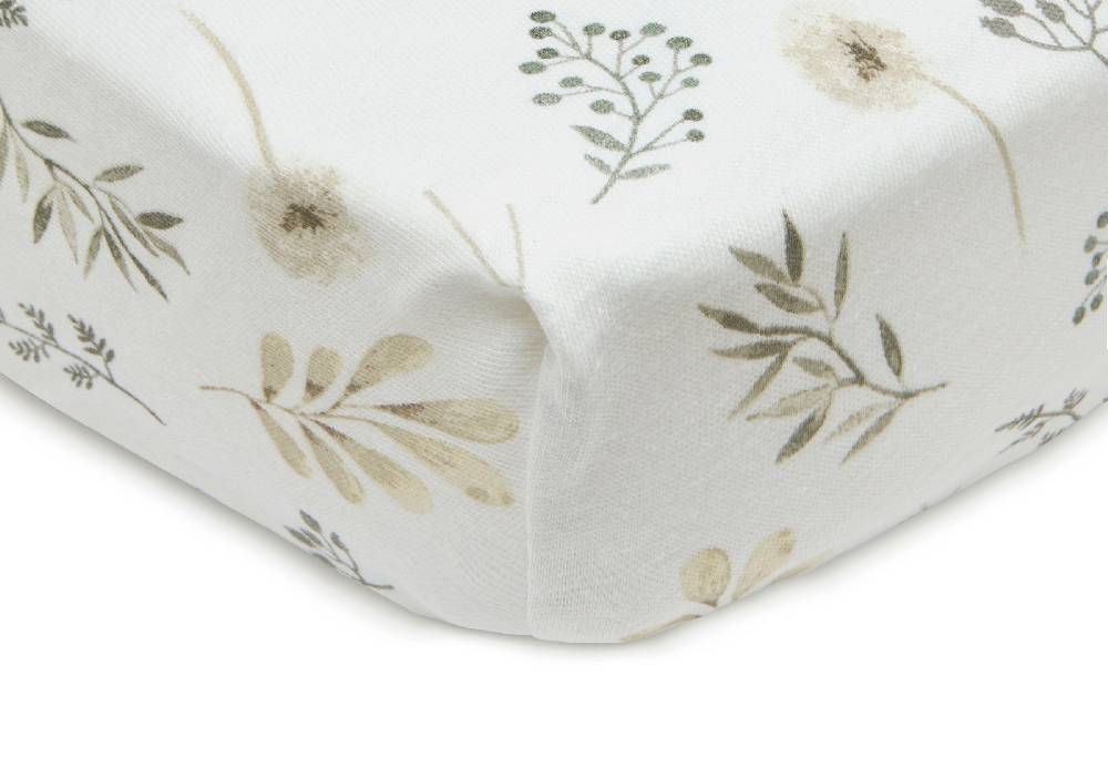 Jollein Spannbettlaken Jersey 40/50x80/90cm Wild Flowers Zeitlich begrenztes Angebot
