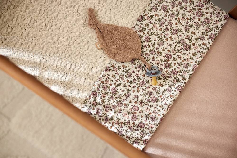 Jollein Spannbettlaken Jersey 70x140/75x150cm Wild Rose Exklusive Angebote