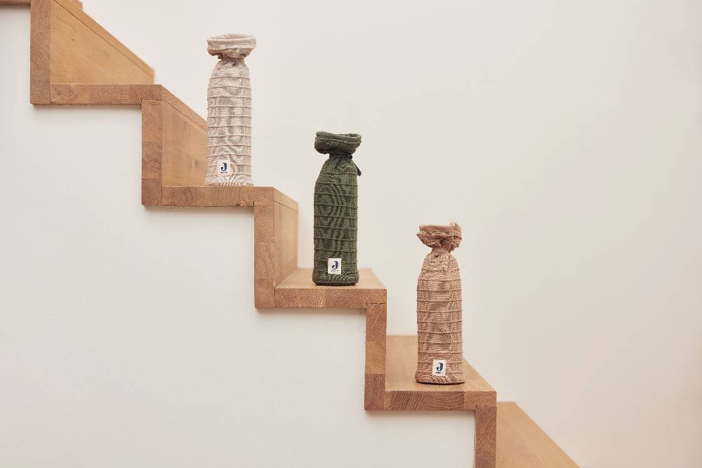 Jollein Wärmflaschenbezug Pure Knit Biscuit GOTS Kauf eins, bekomm eins gratis