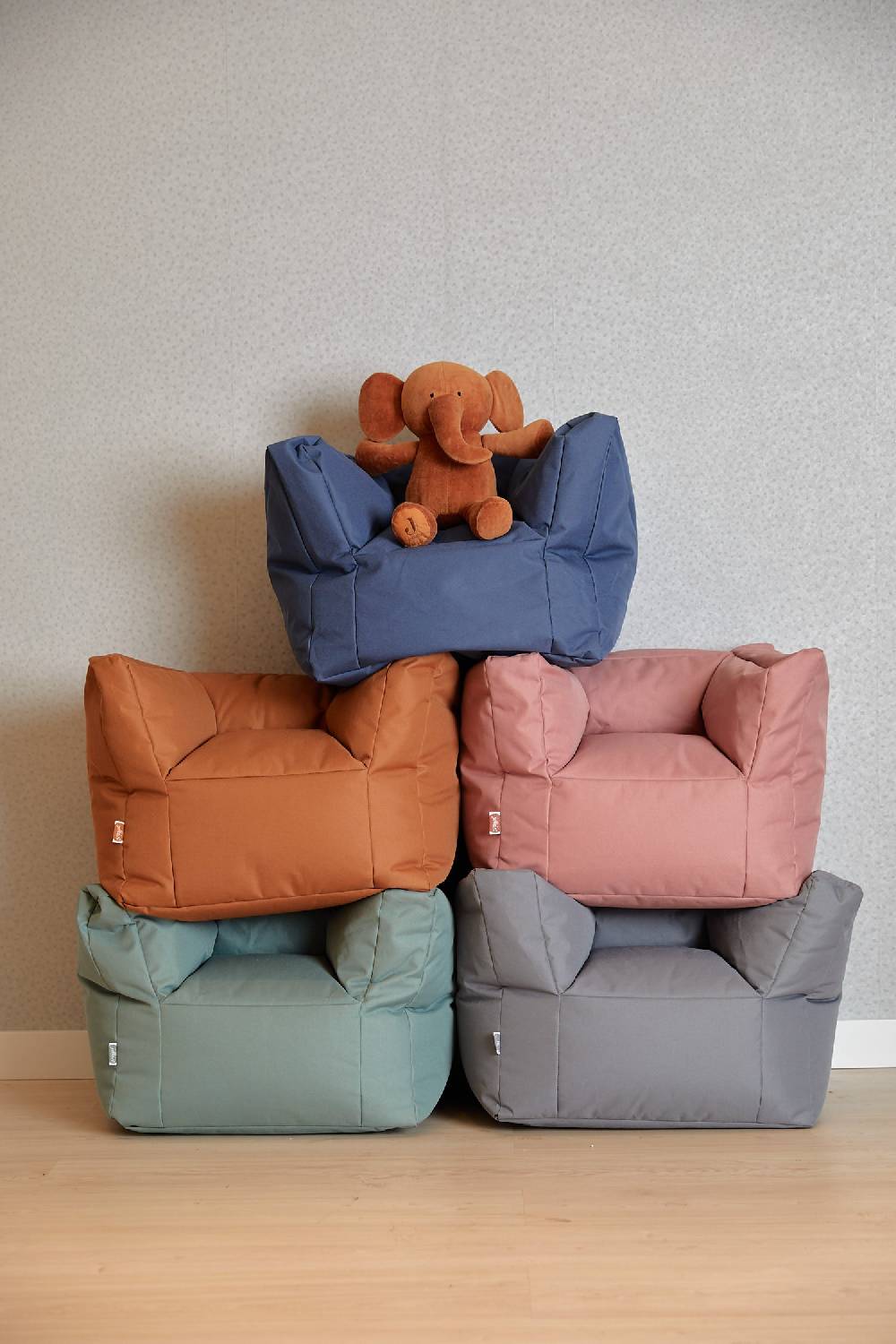Jollein Kindersessel Sitzsack Storm Grey Letzter Tag