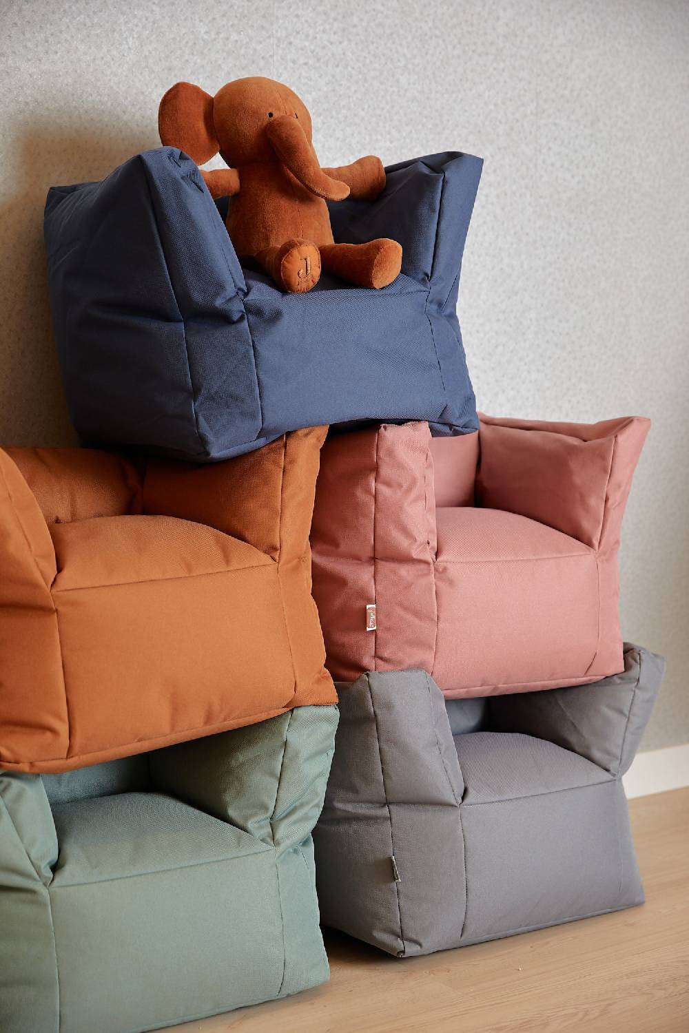 Jollein Kindersessel Sitzsack Storm Grey Letzter Tag