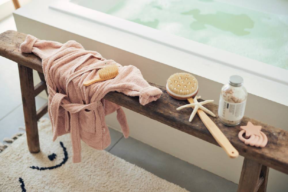 Jollein Bademantel 1-2 Jahre Pale Pink Riesige Rabatte