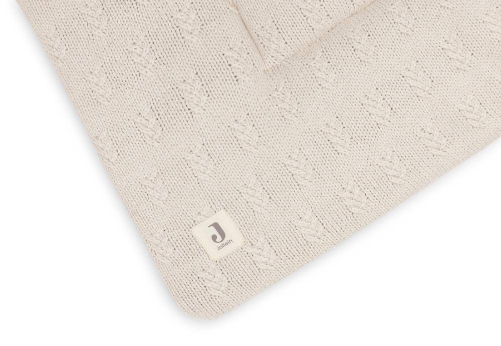 Jollein Krabbeldecke 75x95cm Grain Knit Oatmeal Auslauf