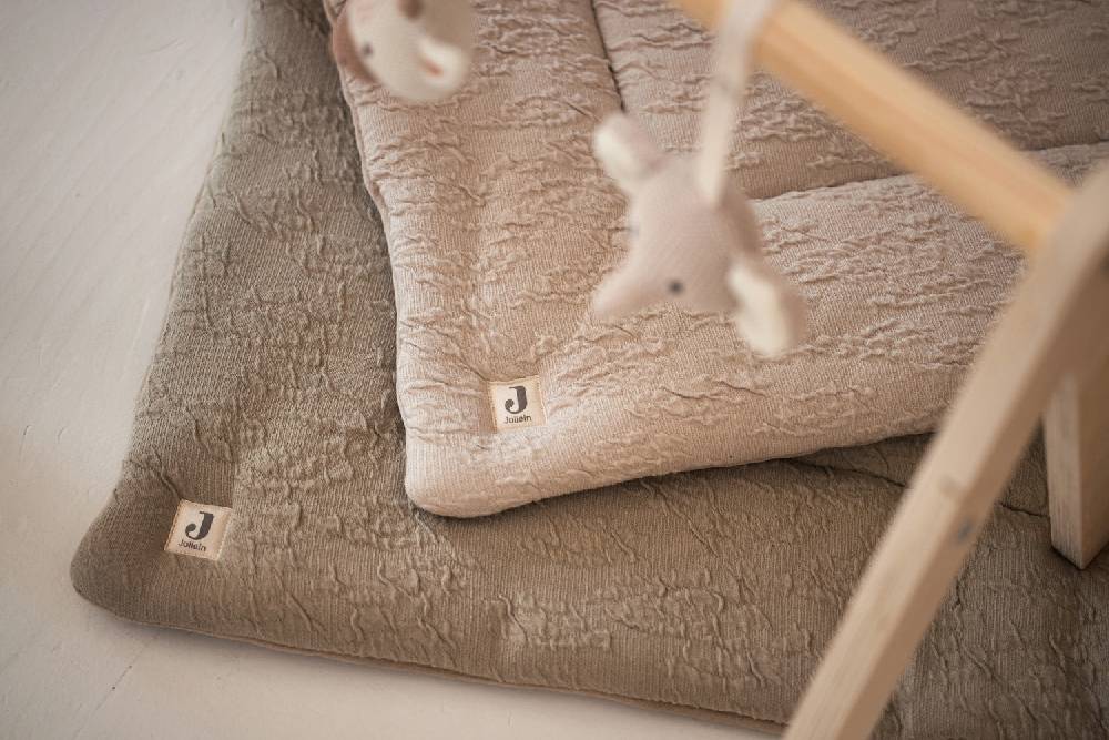 Jollein Krabbeldecke 100x100cm Soft Waves Olive Green Fabrik Onlineshop