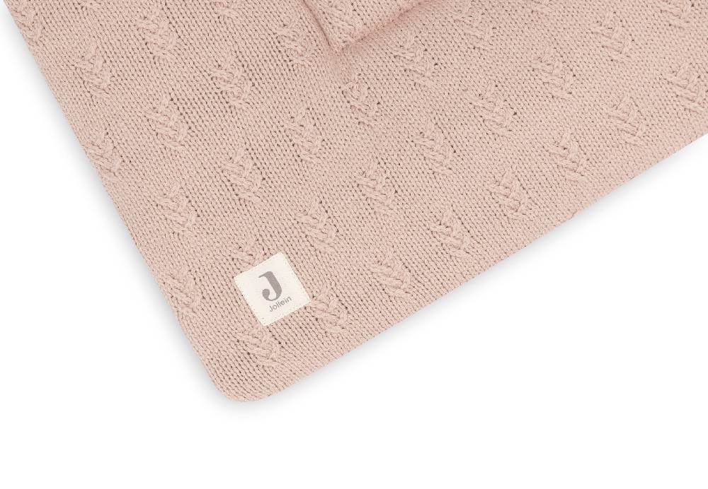 Jollein Krabbeldecke 75x95cm Grain Knit Wild Rose Sonderangebot