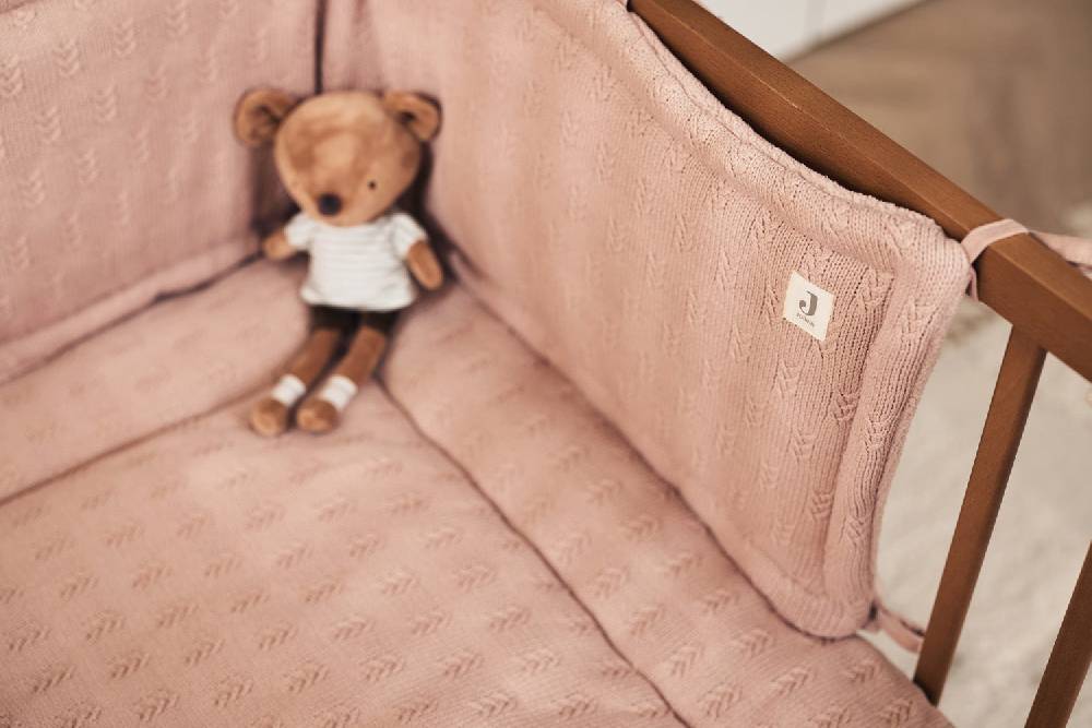 Jollein Krabbeldecke 75x95cm Grain Knit Wild Rose Sonderangebot
